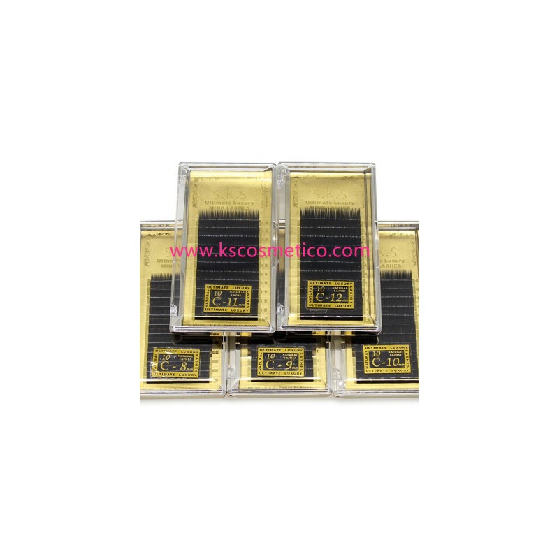 NATURAL HAIR-BY-HAIR EYELASHES FOR CURVED EYELASH EXTENSIONS C 11MM