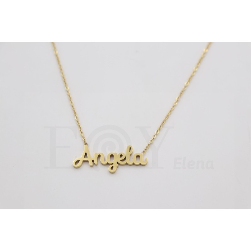 Collar con nombre "Ángela "