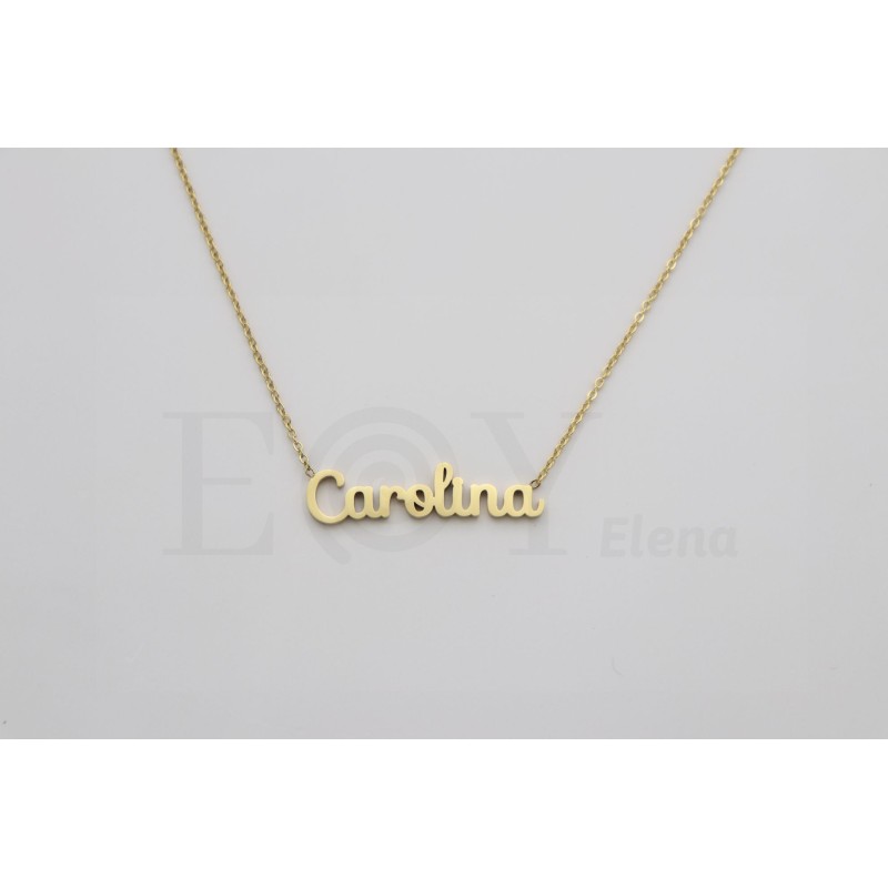 Necklace with name "Carolina"