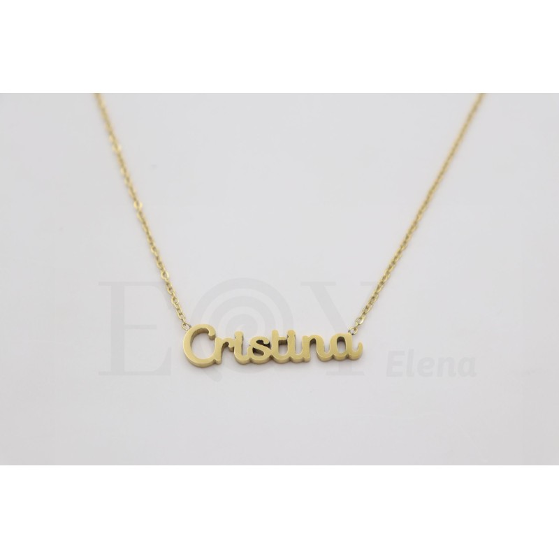 Necklace with name "Cristina"