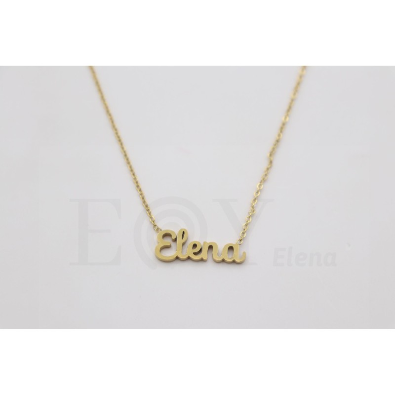Collar con nombre "Elena"