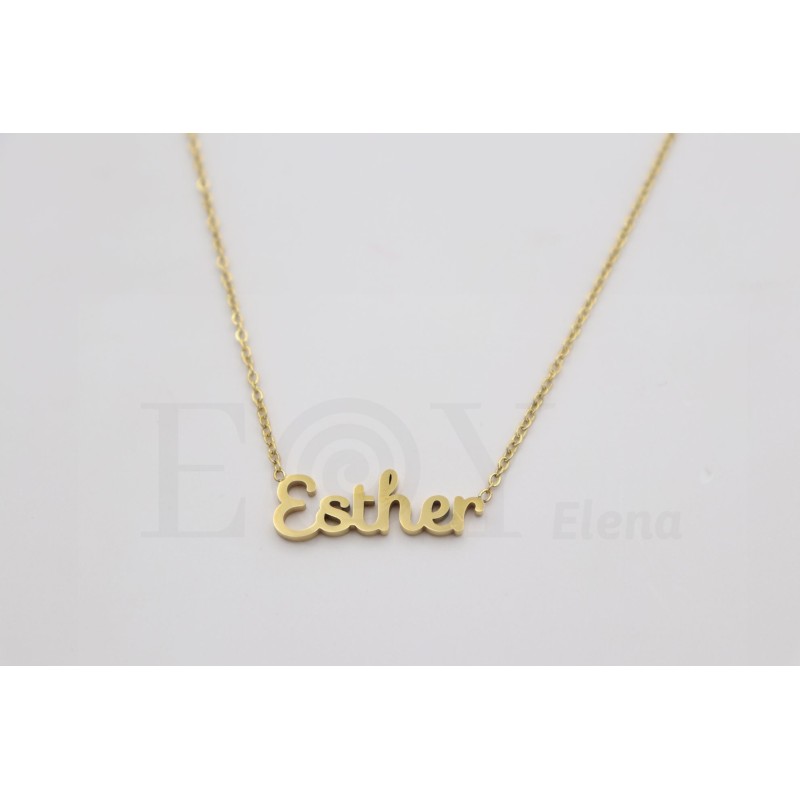 Collar con nombre "Esther"