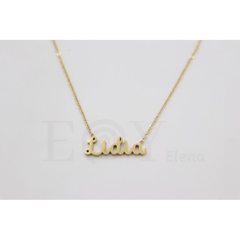 Collar con nombre "Lidia"