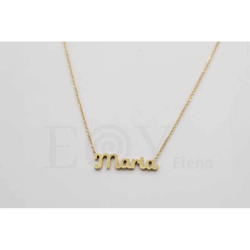Collar con nombre "María"