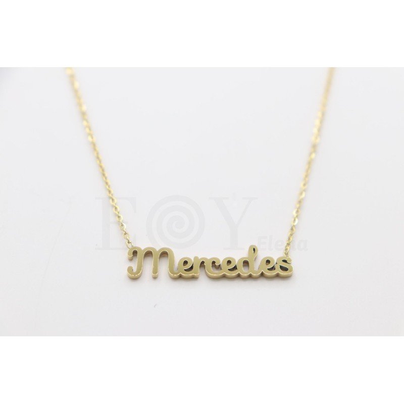 Name necklace "Mercedes"