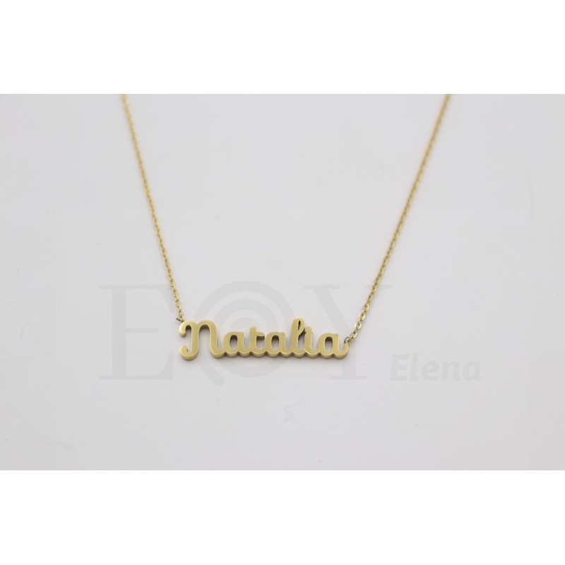 Collar con nombre "Natalia"