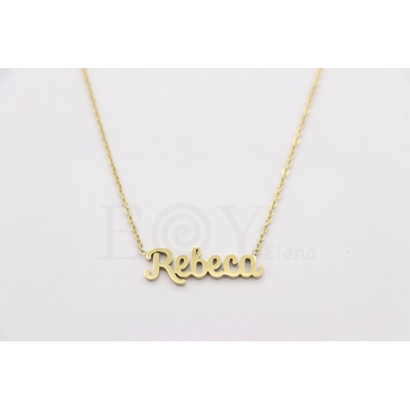 Collar con nombre "Rebeca"