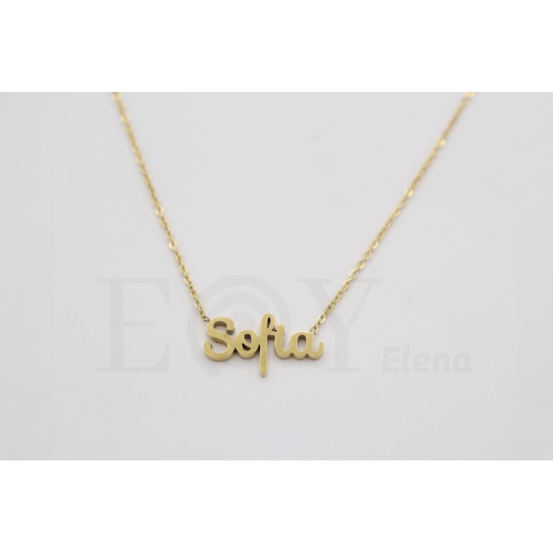 Collar con nombre "Sofía"