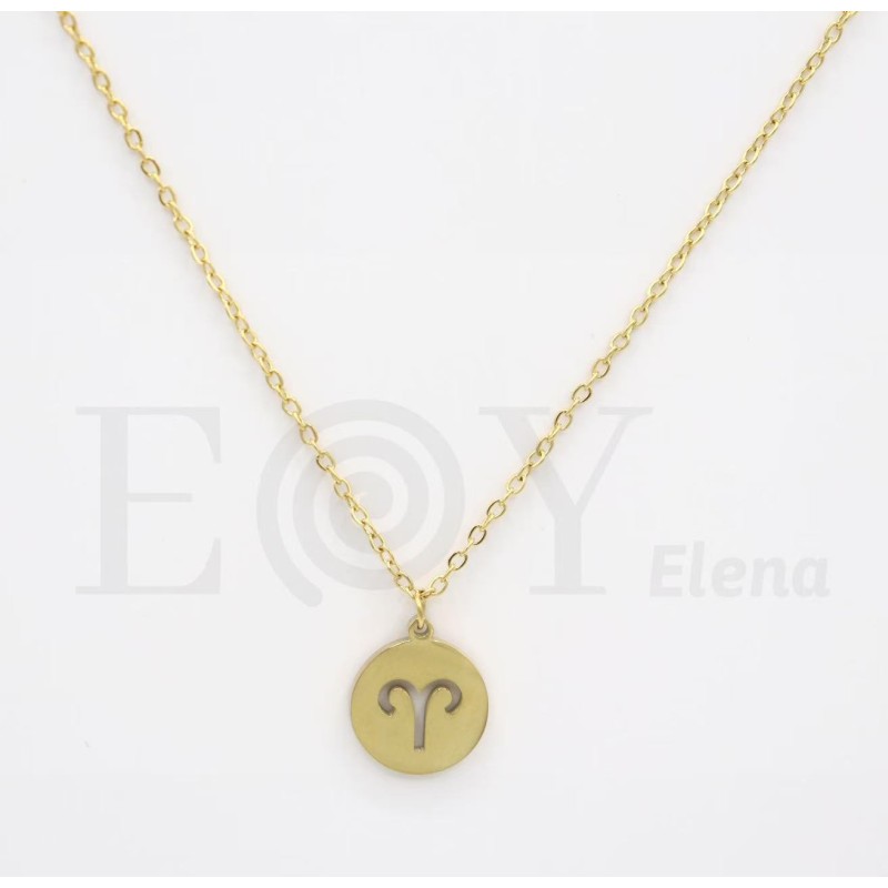 "Aries" plate necklace