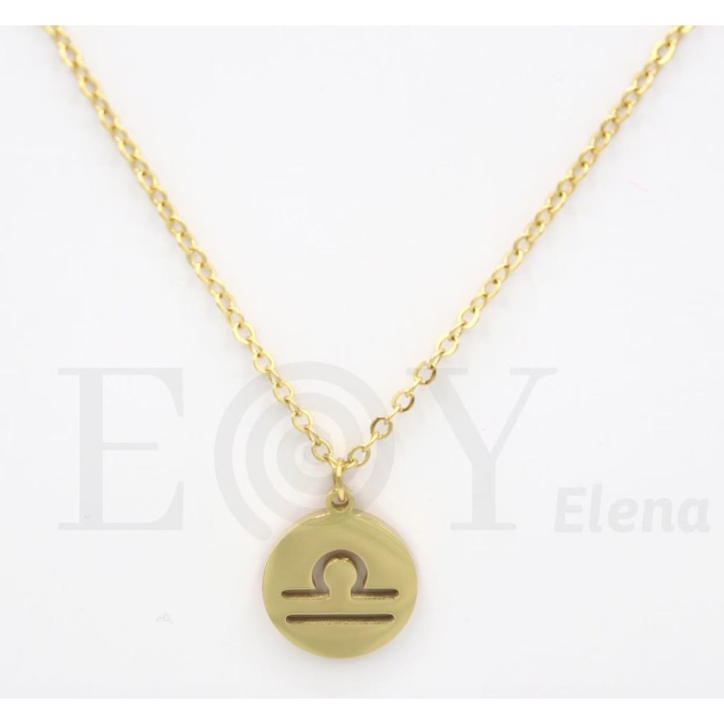 "Libra" plate necklace