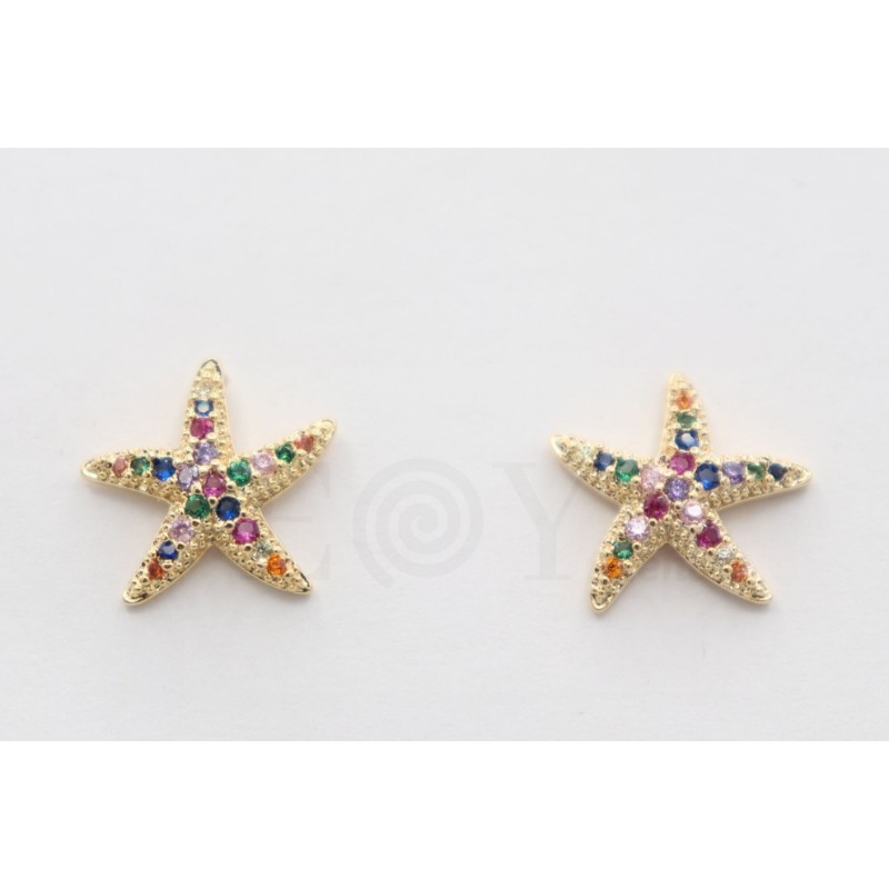 Pendientes de estrella de mar
