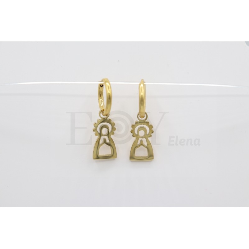 Pendientes de aro Virgen de Asunción