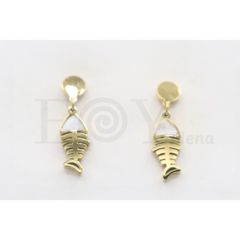 Pendiente nácar de pez