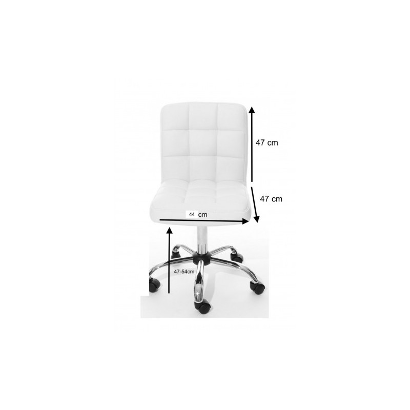 SILLA ACOLCHADA CON CUADROS WHITE