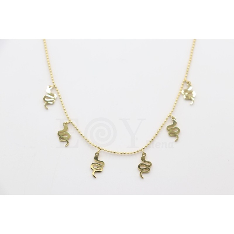 Collar con 6 serpientes