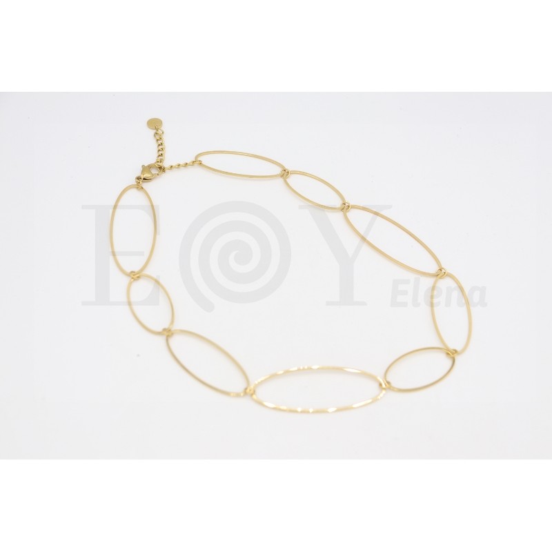 Collar de cadena ovalado