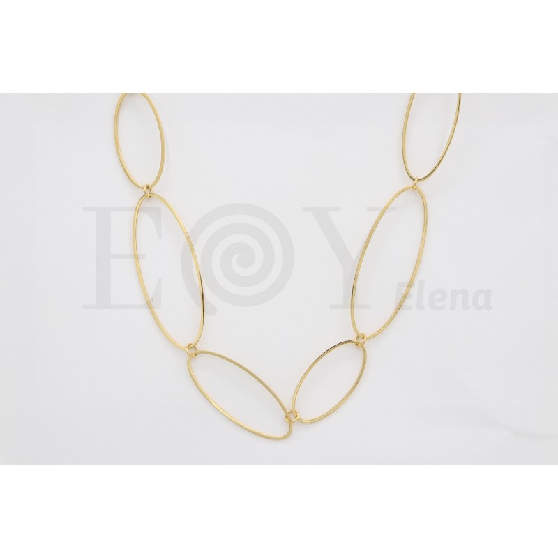 Collar de cadena ovalado