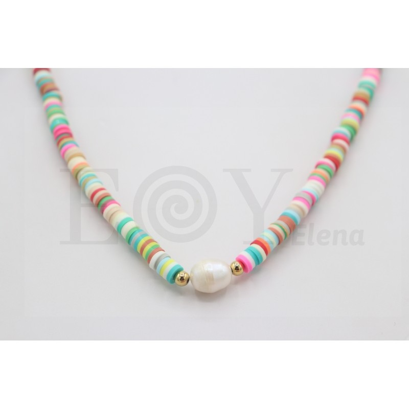 Collar de perla y fomi